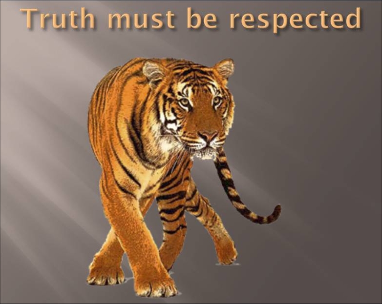 Truth must be respected